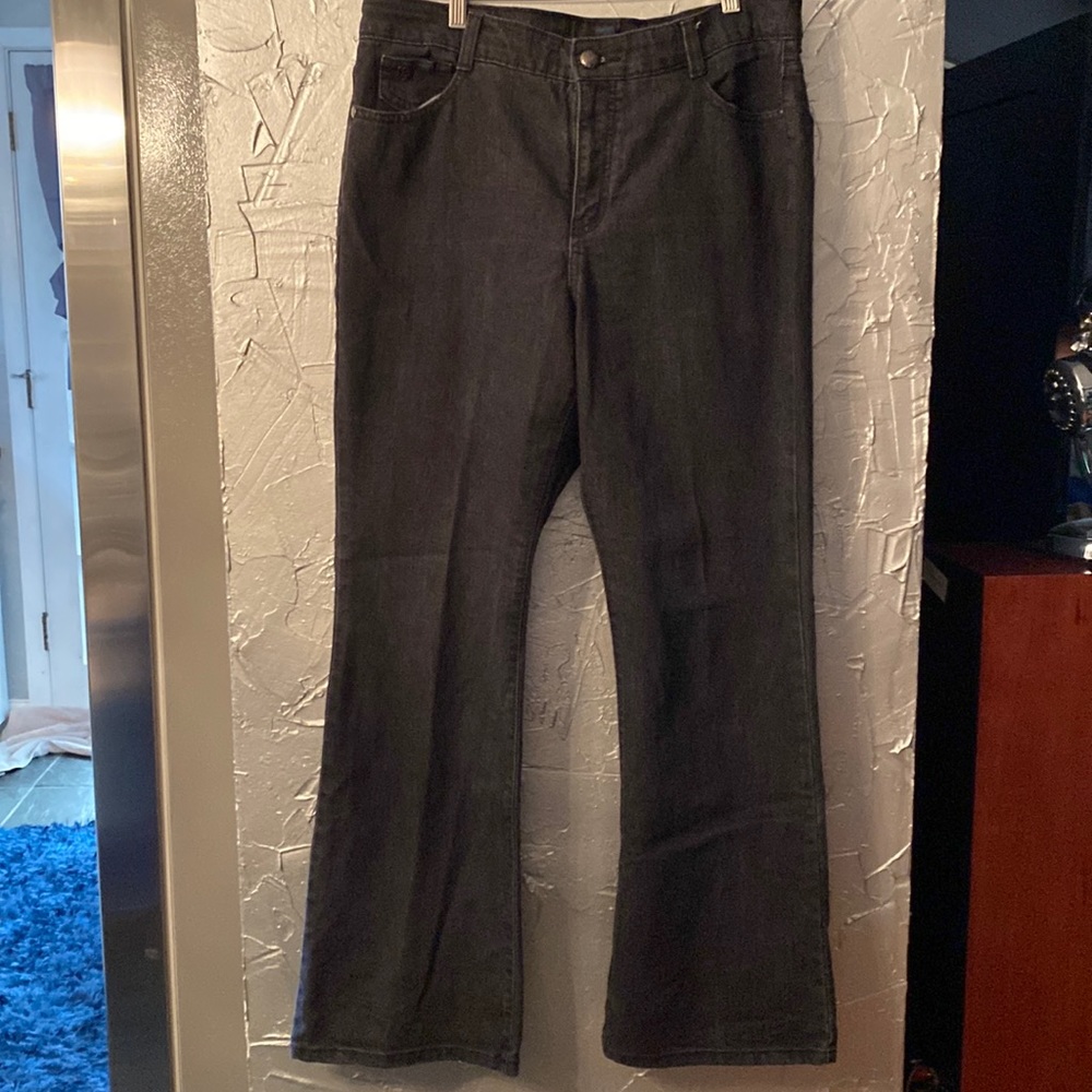 Code Bleu Boot Cut Black Jeans size 14 approximately 32 length
